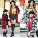 Paternity jacket [autumn and winter new paternity costume, big girl, pretty mom woolen jacket warm series] long version of parent-child equipment, shop cotton affordable handsome fashion / autumn and winter coat / long version of the coat ☆